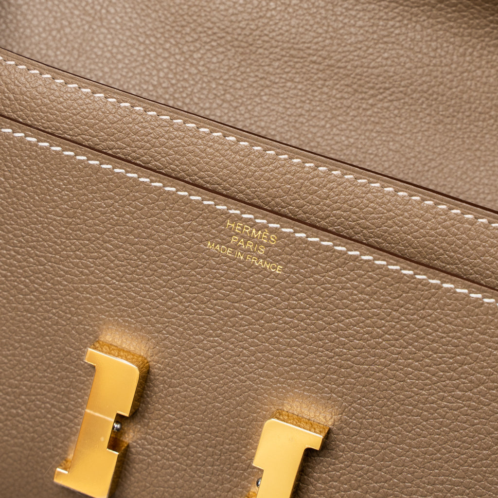 HERMES CLASSIC CONSTANCE TO GO EVERCOLOR ETOUPE GHW