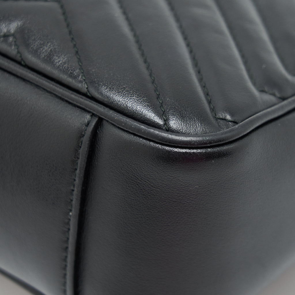 GUCCI SMALL GG MARMONT BAG BLACK GHW