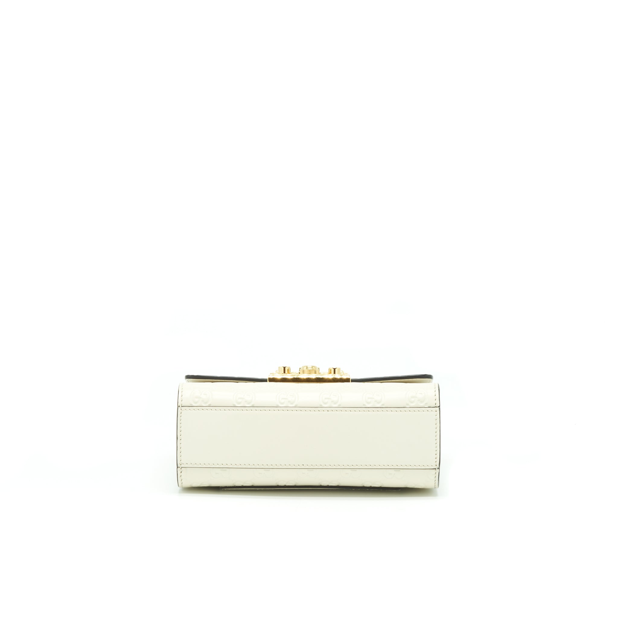 GUCCI SMALL PADLOCK WHITE GHW