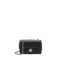 CHANEL MINI RECTANGULAR FLAP BAG LAMBSKIN BLACK LGHW