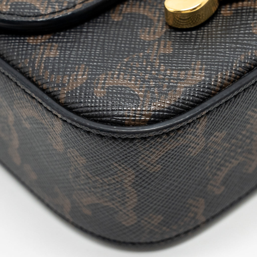 CELINE CLAUDE TRIOMPHE CANVAS / CALFSKIN TAN GHW