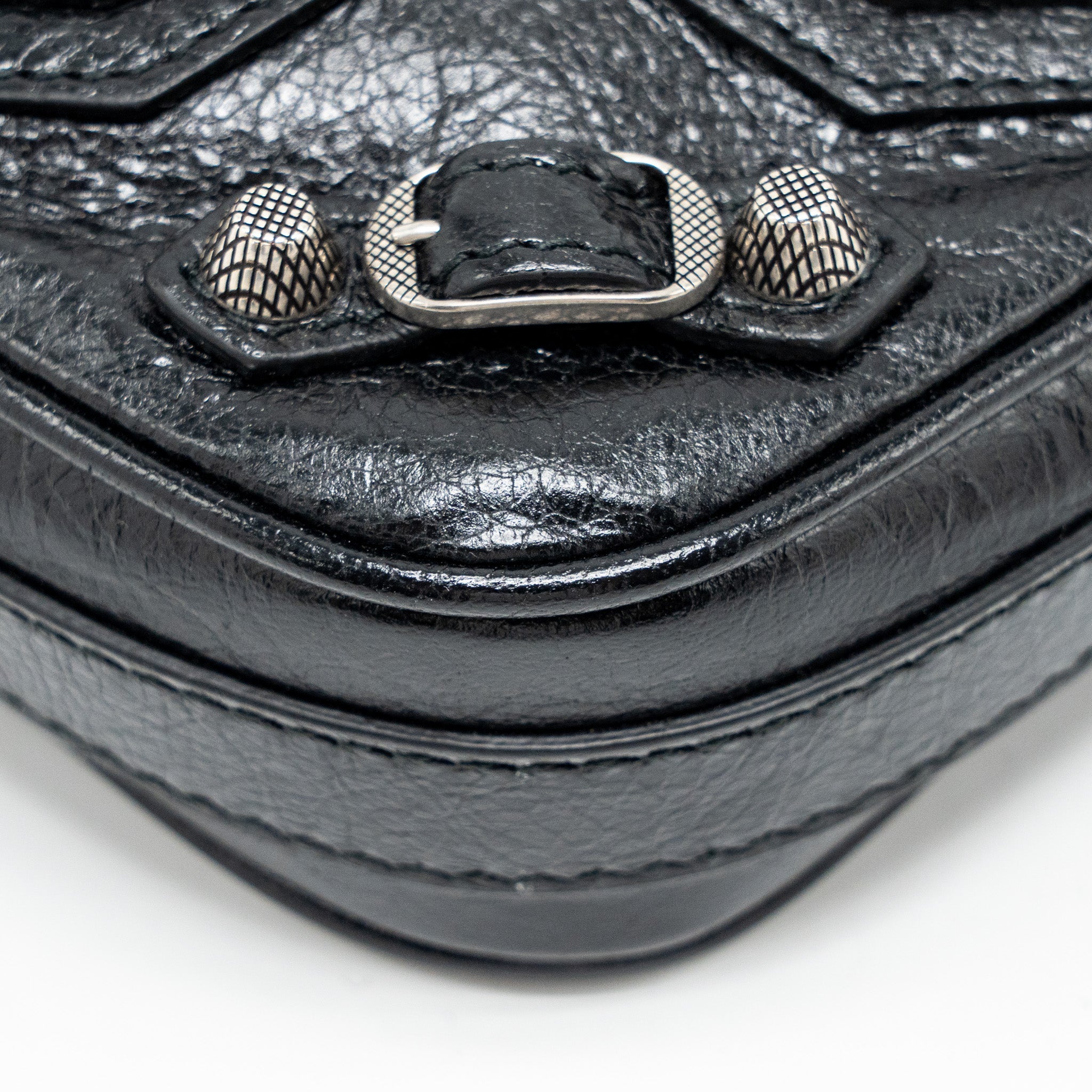 BALENCIAGA LE CAGOLE HEART MINI BAG LAMBSKIN BLACK SHW