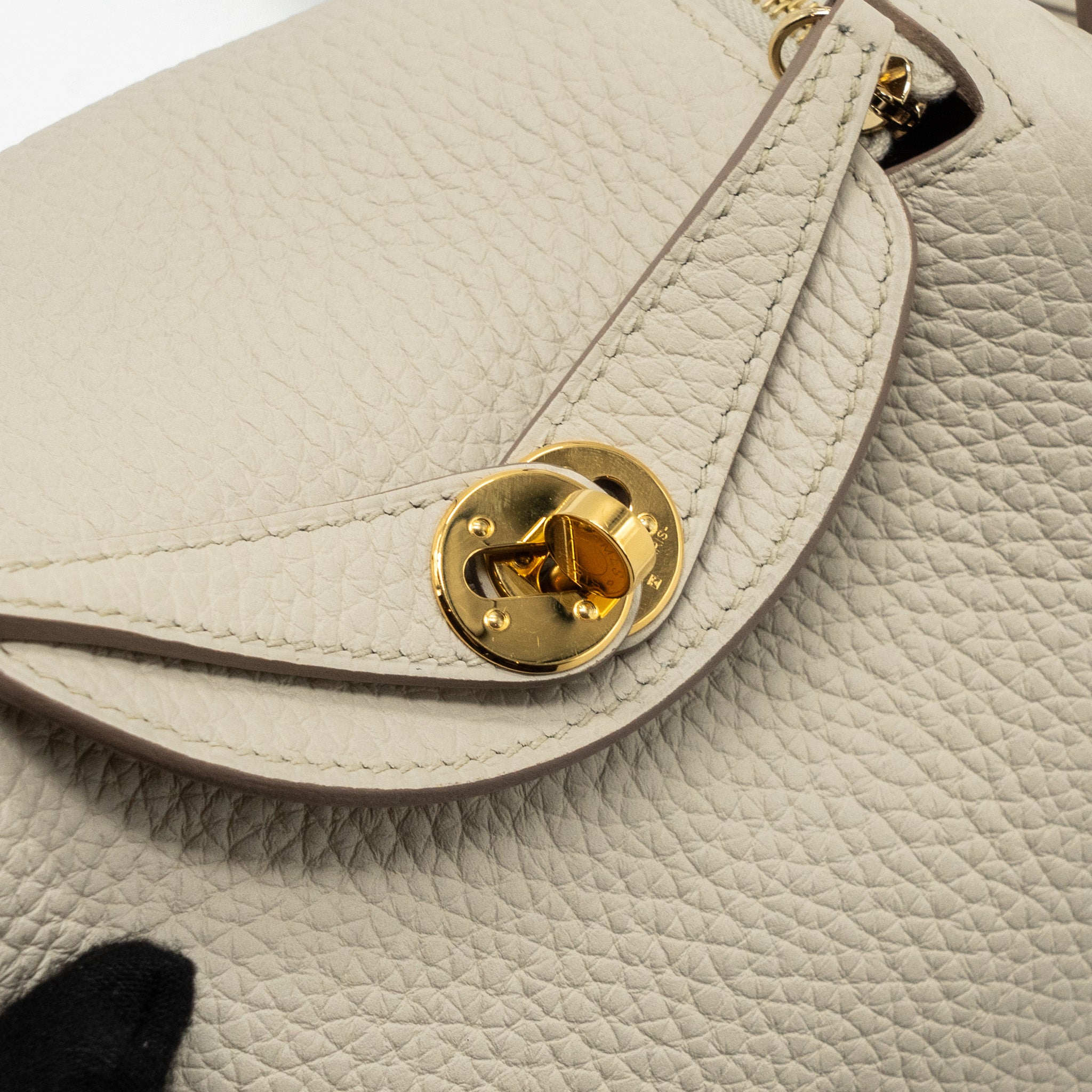 HERMES MINI LINDY CLEMENCE BETON GHW