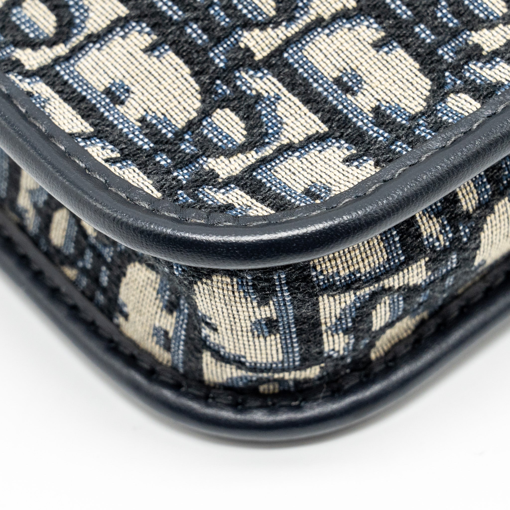 DIOR DIORQUAKE POUCH WITH DIOR SHOULDER WIDE STRAP OBLIQUE CANVAS BLUE GHW (SELL IN A SET)