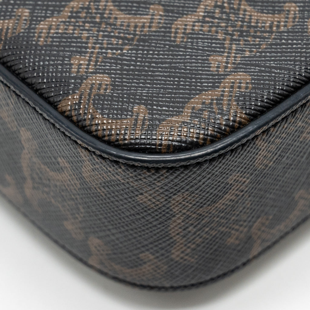 CELINE CLAUDE TRIOMPHE CANVAS / CALFSKIN TAN GHW