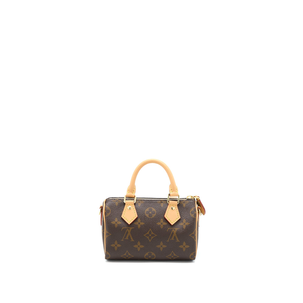 LOUIS VUITTON NANO SPEEDY MONOGRAM CANVAS GHW (NEW VERSION)