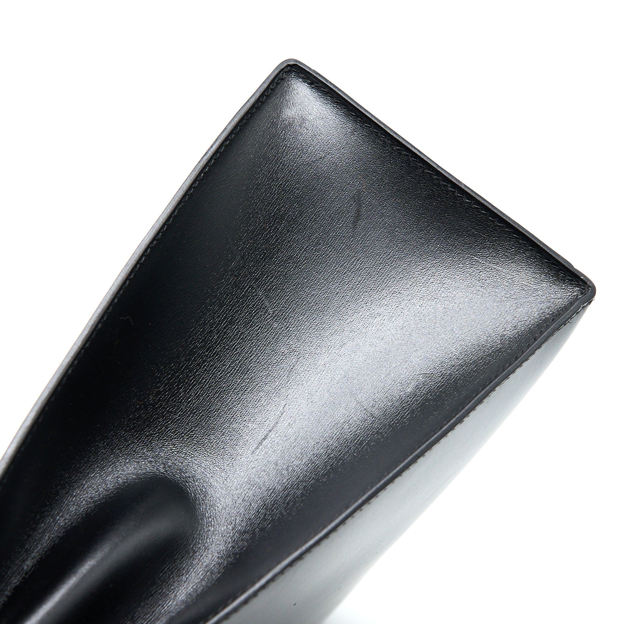 HERMES VINTAGE KELLY 32 BOX BLACK GHW