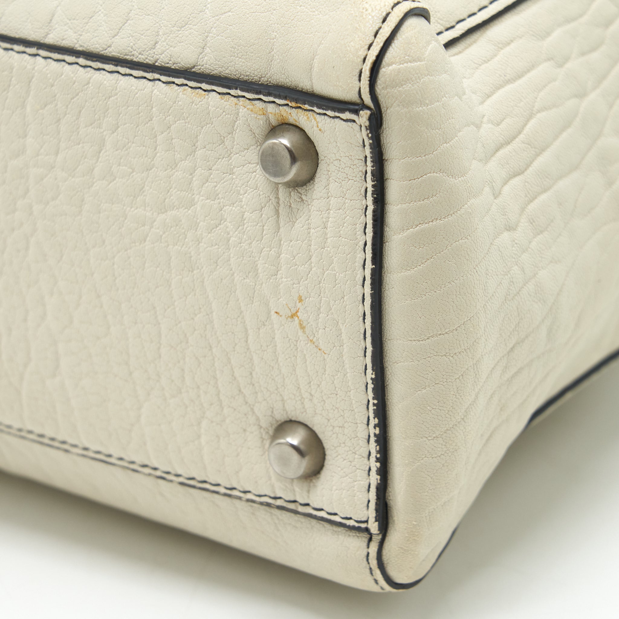 DIOR DIORISSIMO TOTE BAG WHITE MULTICOLOUR HARDWARE