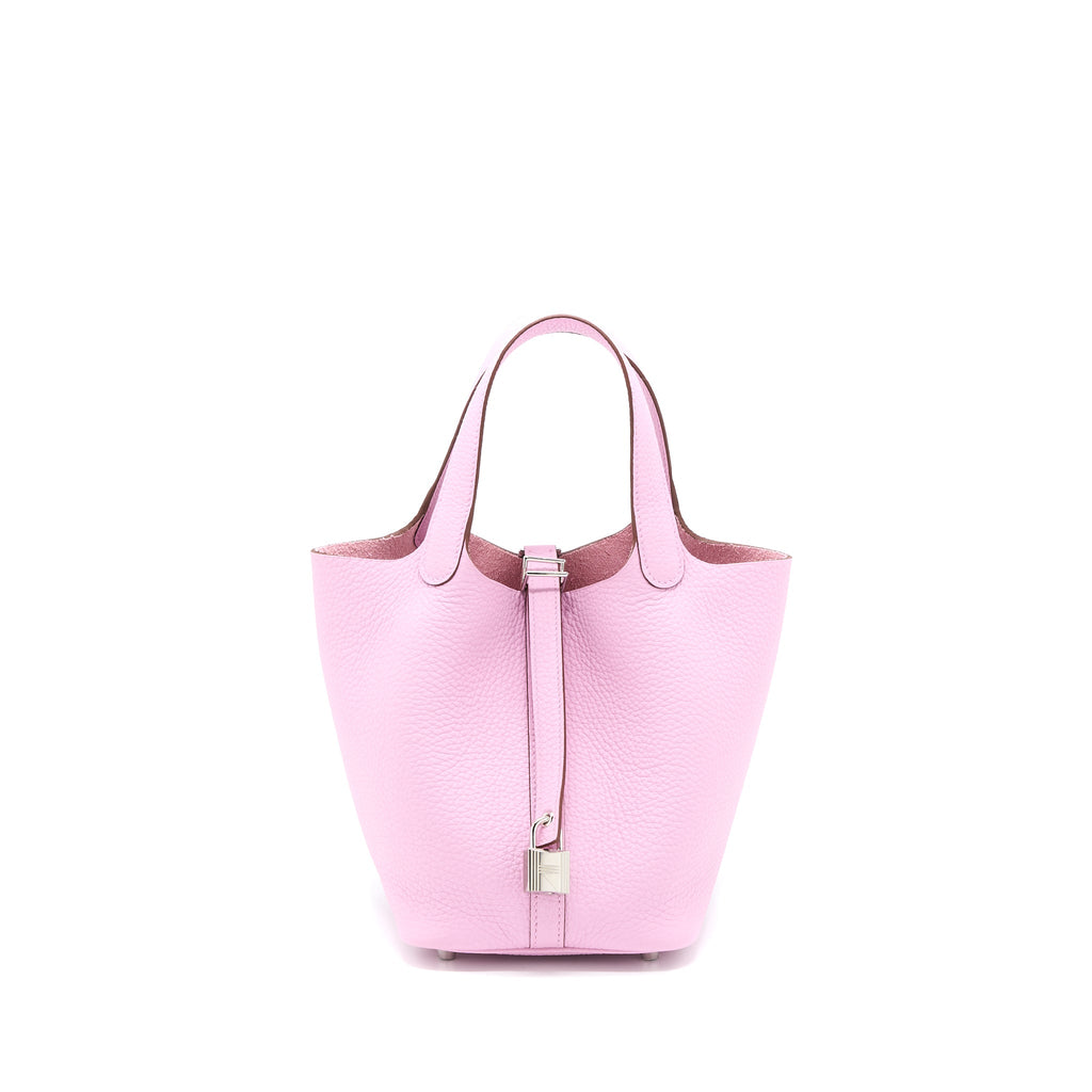 HERMES PICOTIN 18 LOCK BAG CLEMENCE MAUVE SYLVESTRE SHW