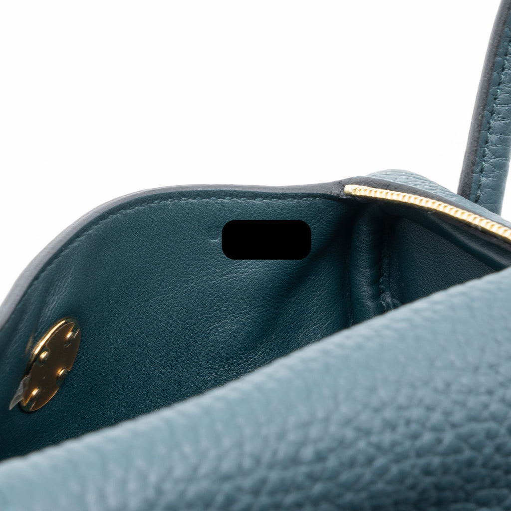 HERMES MINI LINDY CLEMENCE 6O VERT CYPRES GHW
