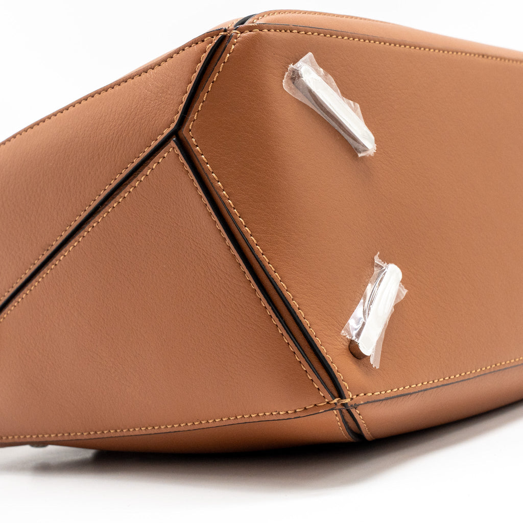 LOEWE MEDIUM PUZZLE BAG CALFSKIN TAN SHW