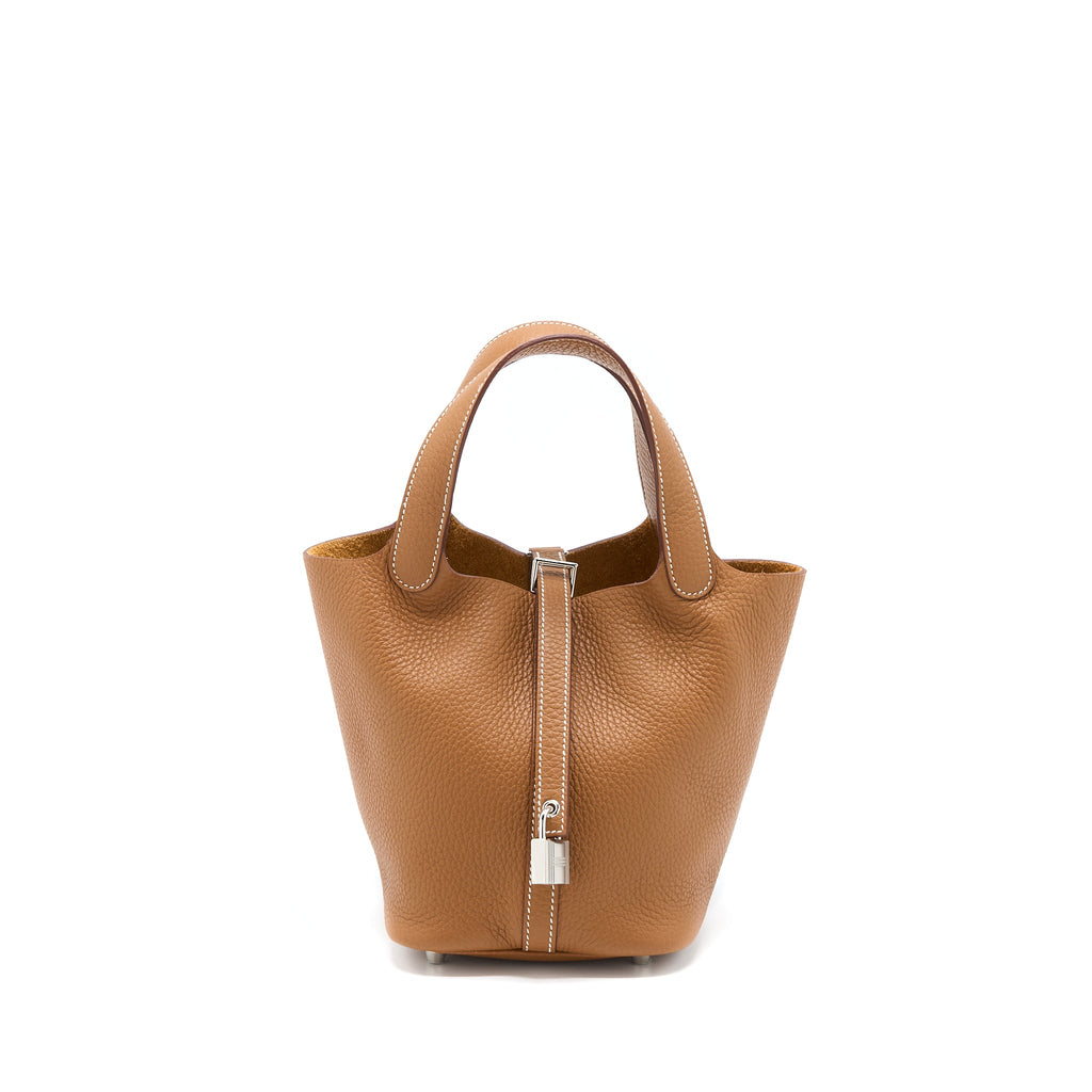 HERMES PICOTIN 18 LOCK BAG CLEMENCE GOLD SHW