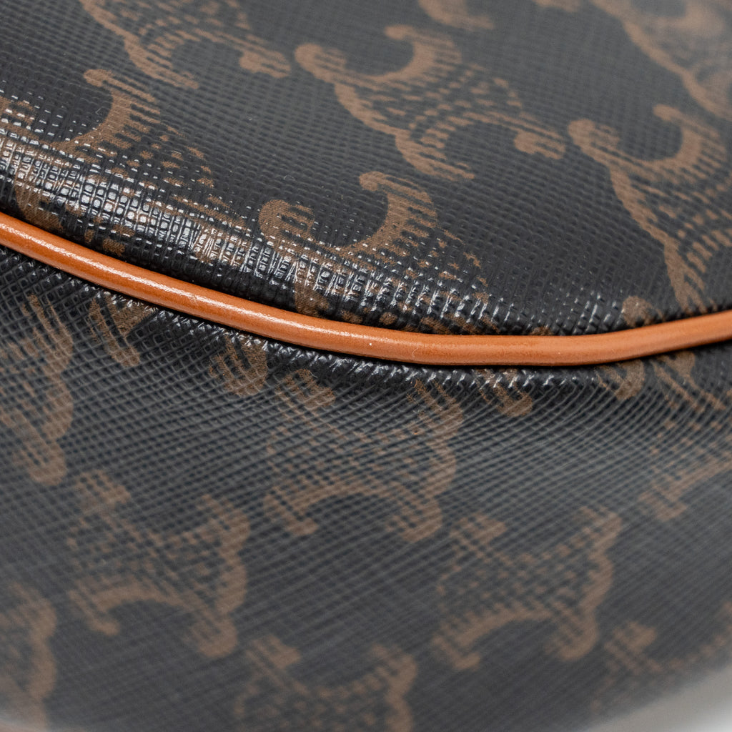CELINE AVA BAG TRIOMPHE CANVAS TAN GHW