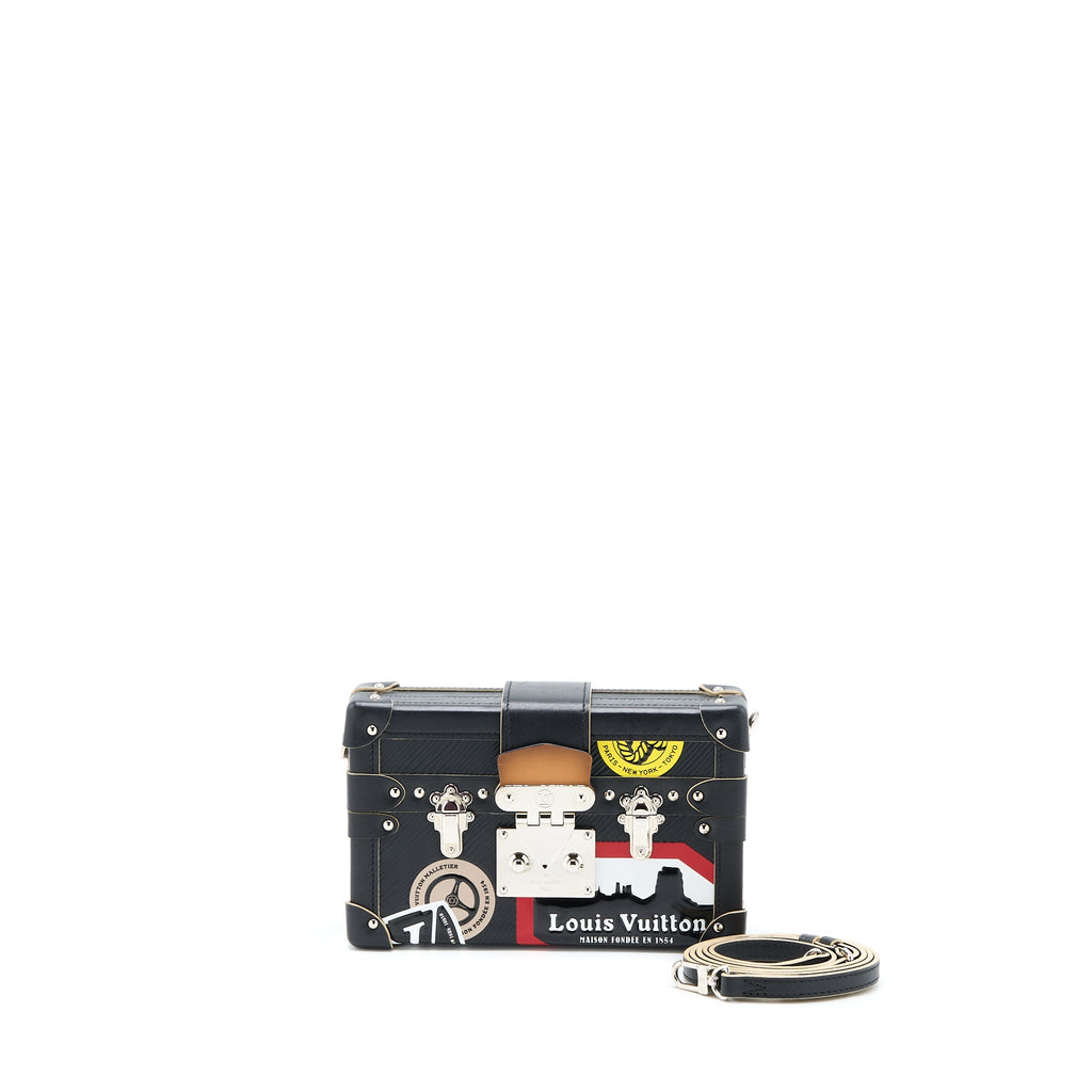 LOUIS VUITTON PETIT MALLE LIMITED EDITION BLACK/MULTICOLOUR SHW
