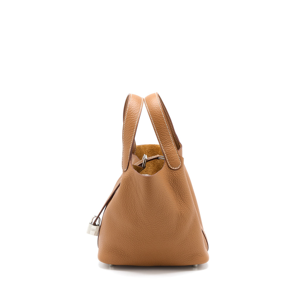 HERMES PICOTIN 18 LOCK BAG CLEMENCE GOLD SHW