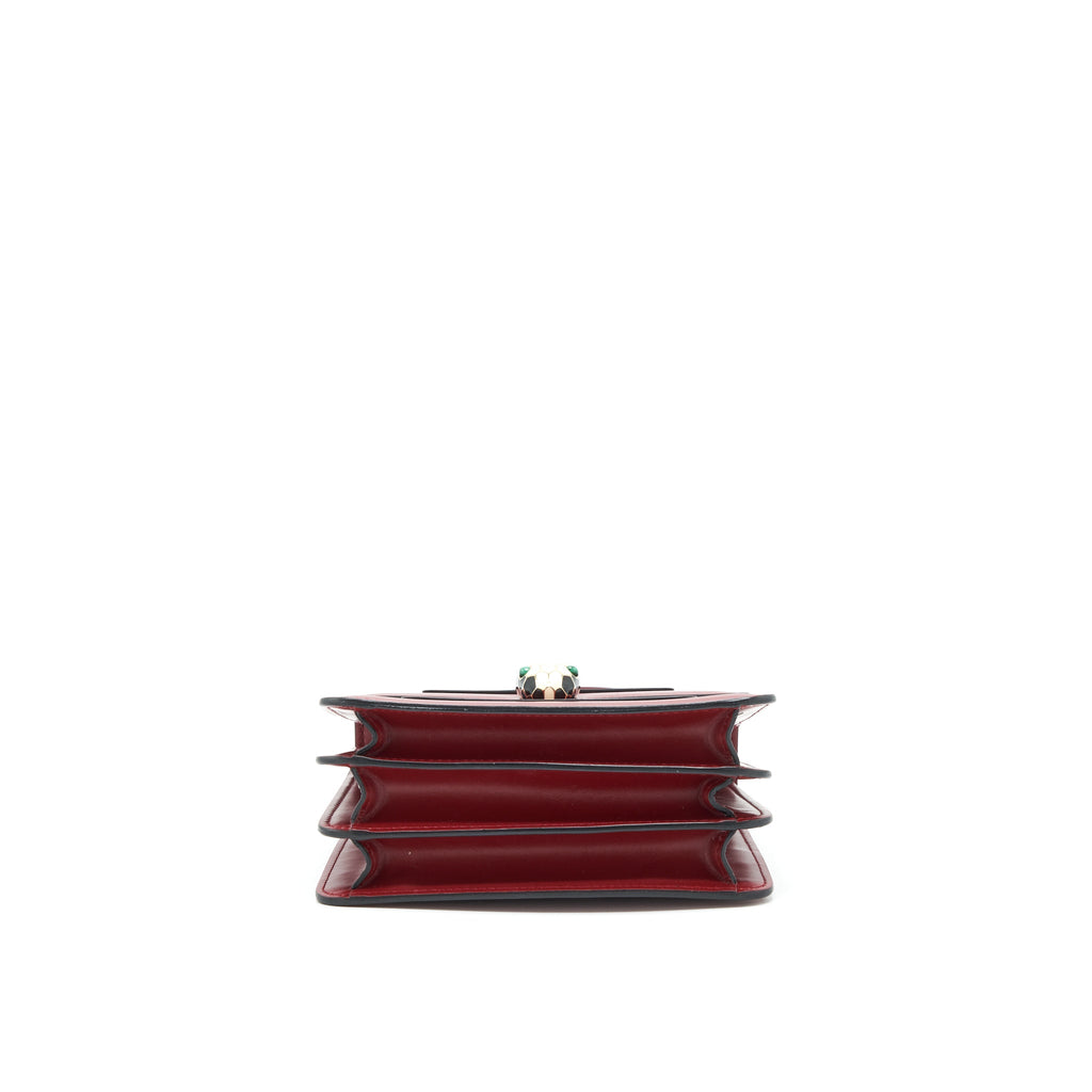 BVLGARI SERPENTI FOREVER TOP HANDLE BAG RED GHW