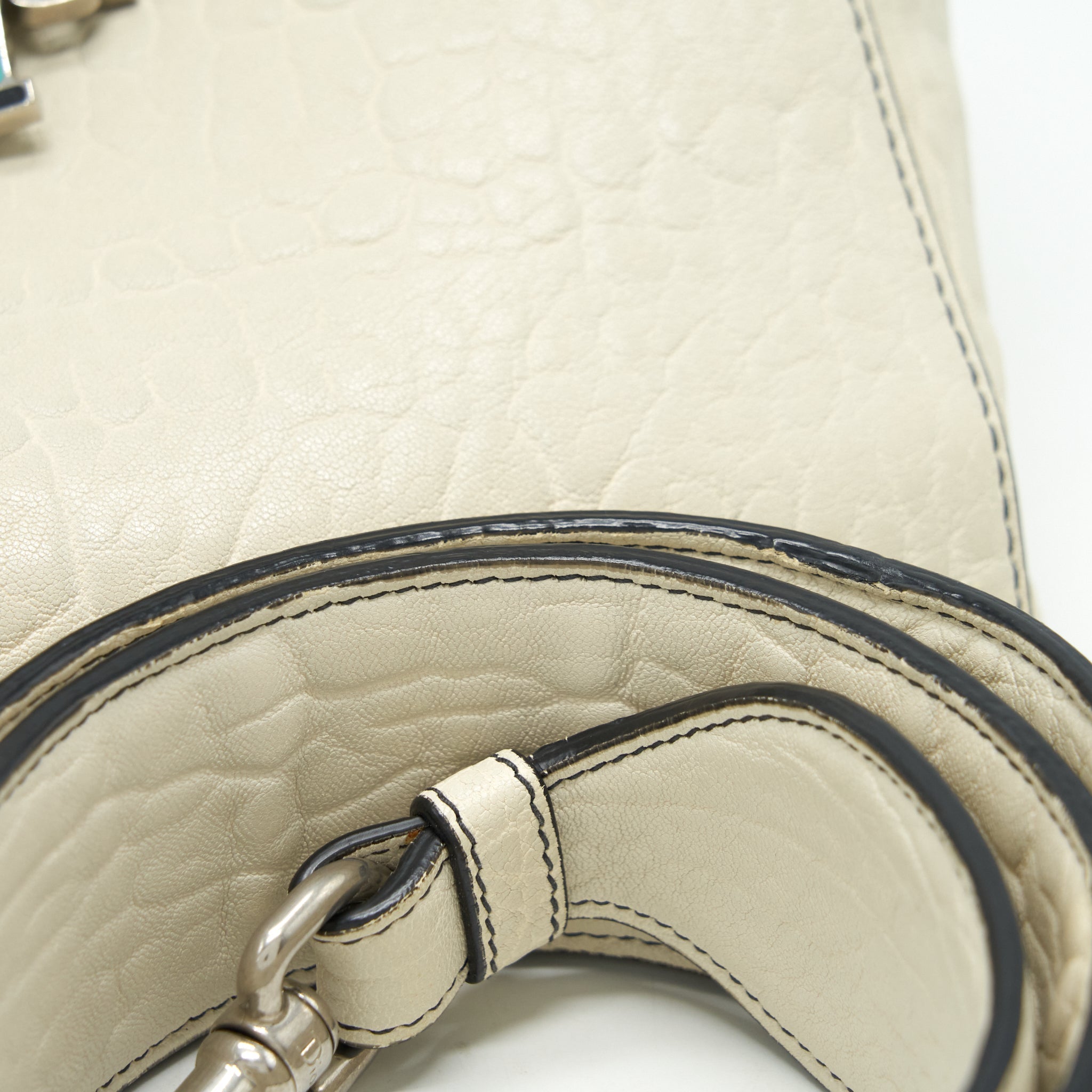 DIOR DIORISSIMO TOTE BAG WHITE MULTICOLOUR HARDWARE