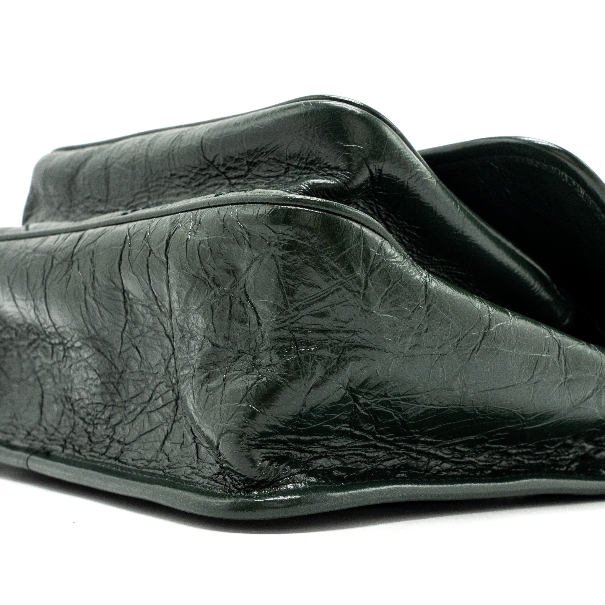 SAINT LAURENT MEDIUM NIKI CALFSKIN GREEN RUTHENIUM HARDWARE