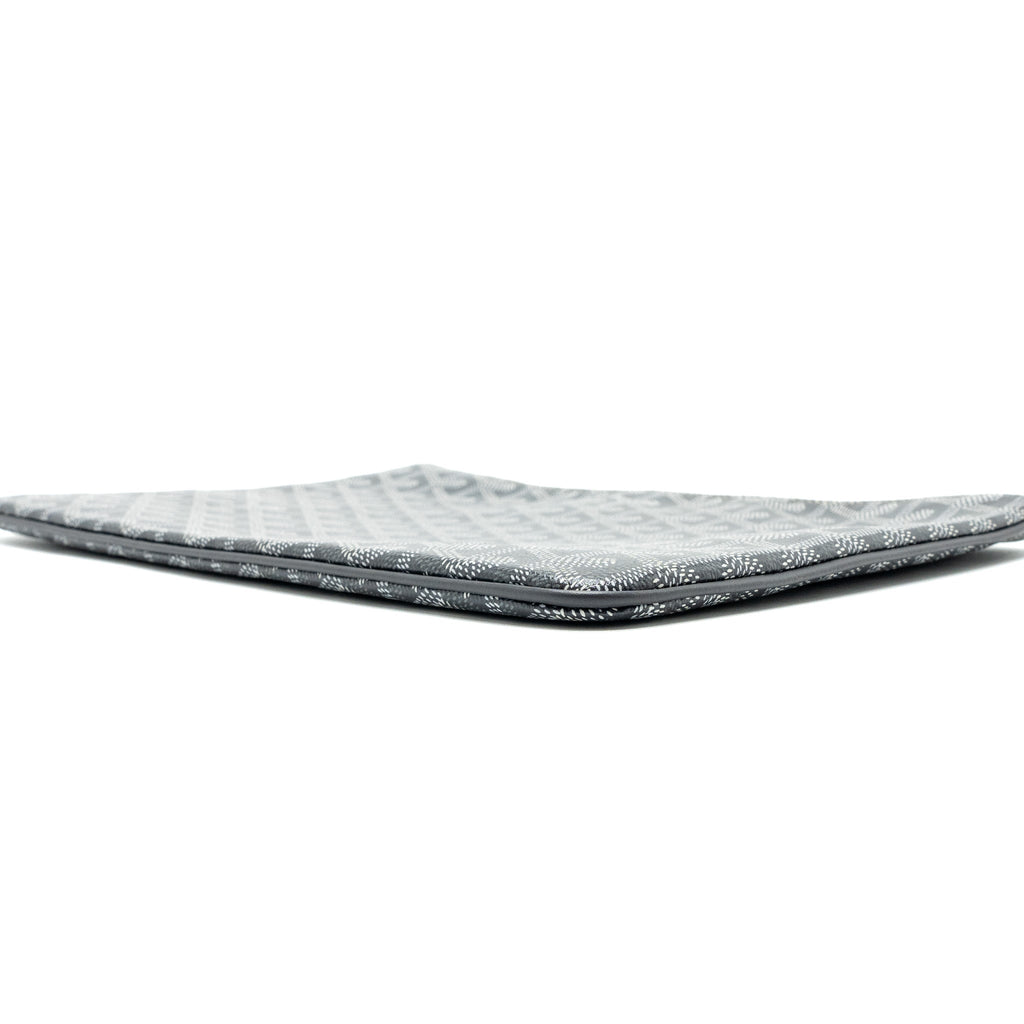 GOYARD SENAT MM POUCH GOYARDLINE CANVAS GREY SHW