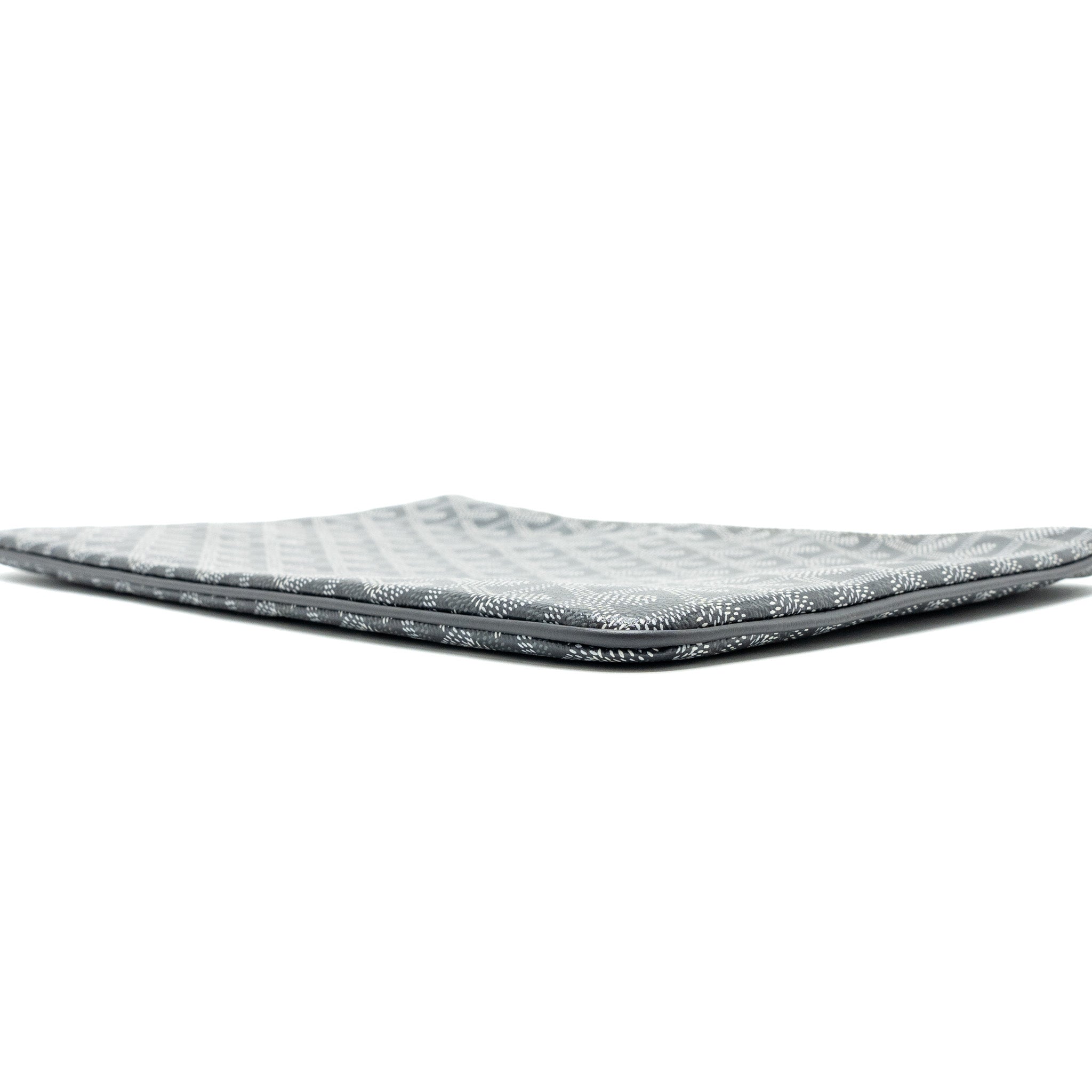 GOYARD SENAT MM POUCH GOYARDLINE CANVAS GREY SHW