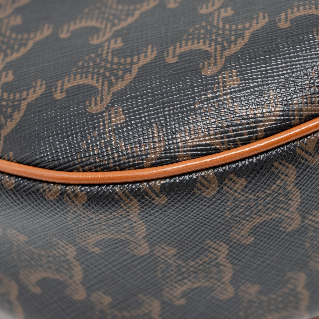 CELINE AVA BAG TRIOMPHE CANVAS TAN GHW