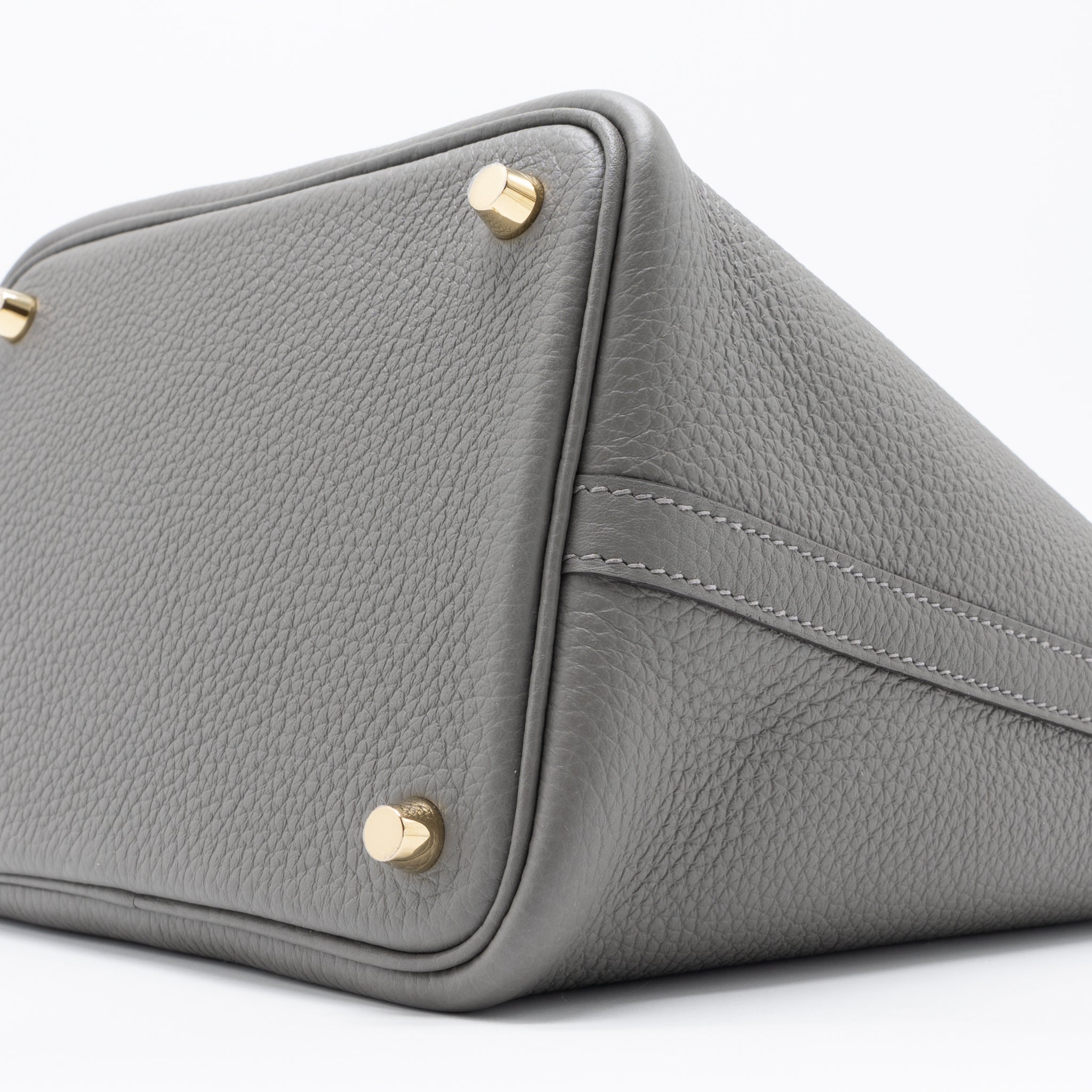 HERMES PICOTIN 18 LOCK BAG CLEMENCE 0L GRIS MEYER GHW