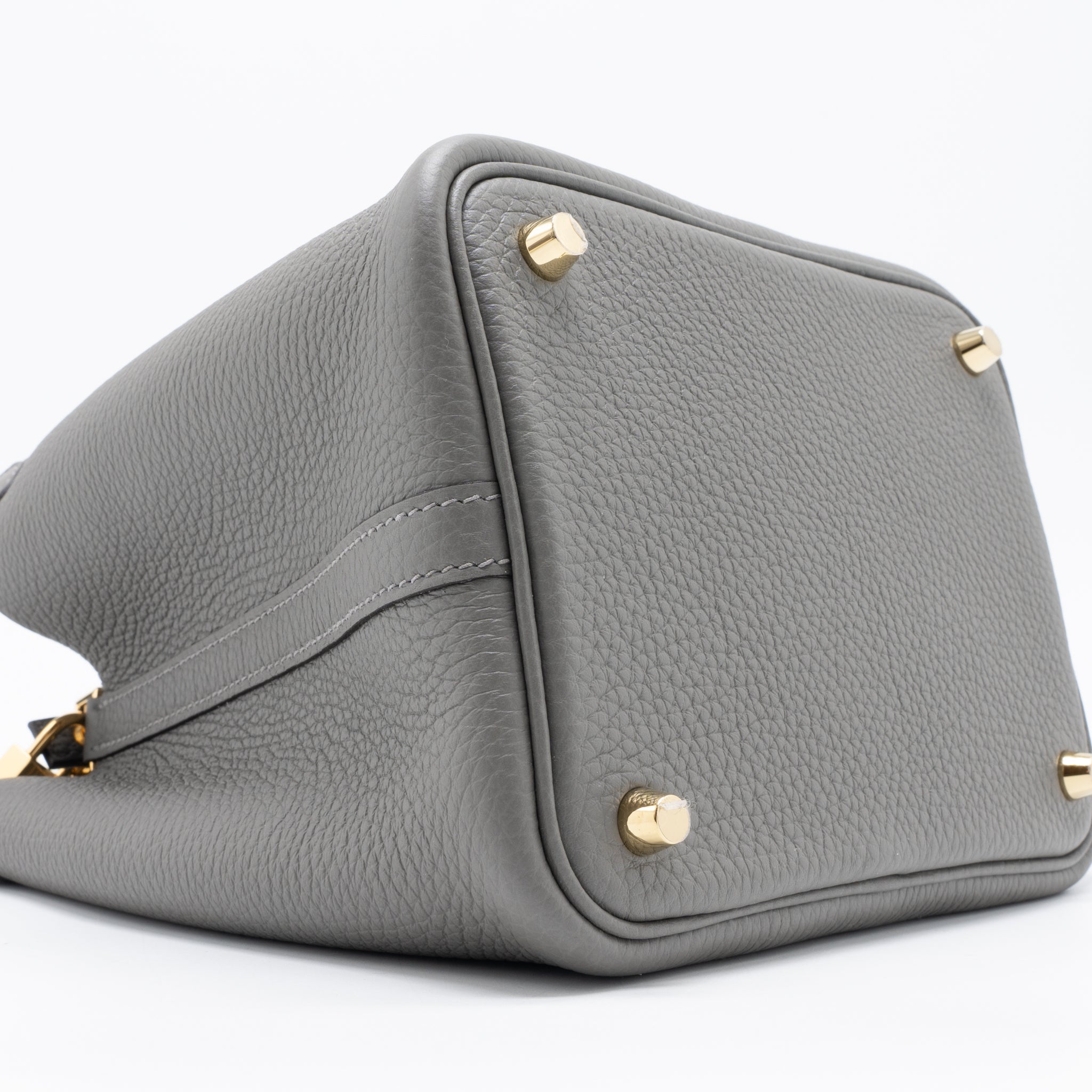 HERMES PICOTIN 18 LOCK BAG CLEMENCE 0L GRIS MEYER GHW