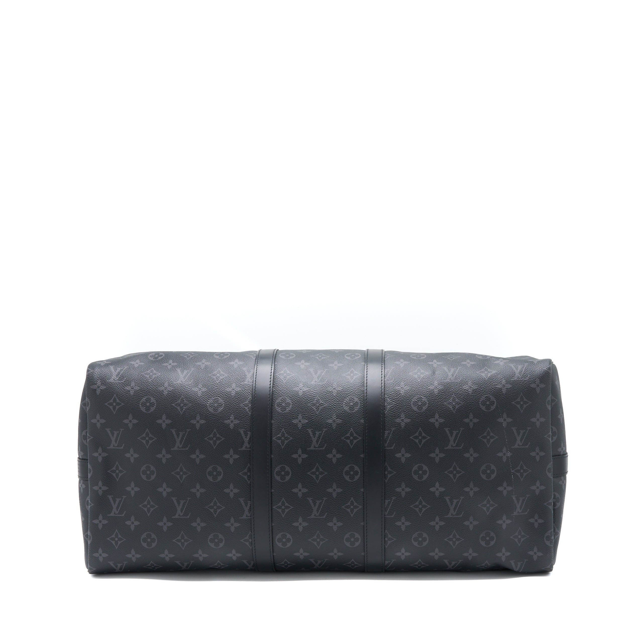 LOUIS VUITTON KEEPALL 55 WITH SHOULDER STRAP MONOGRAM ECLIPSE CANVAS SHW