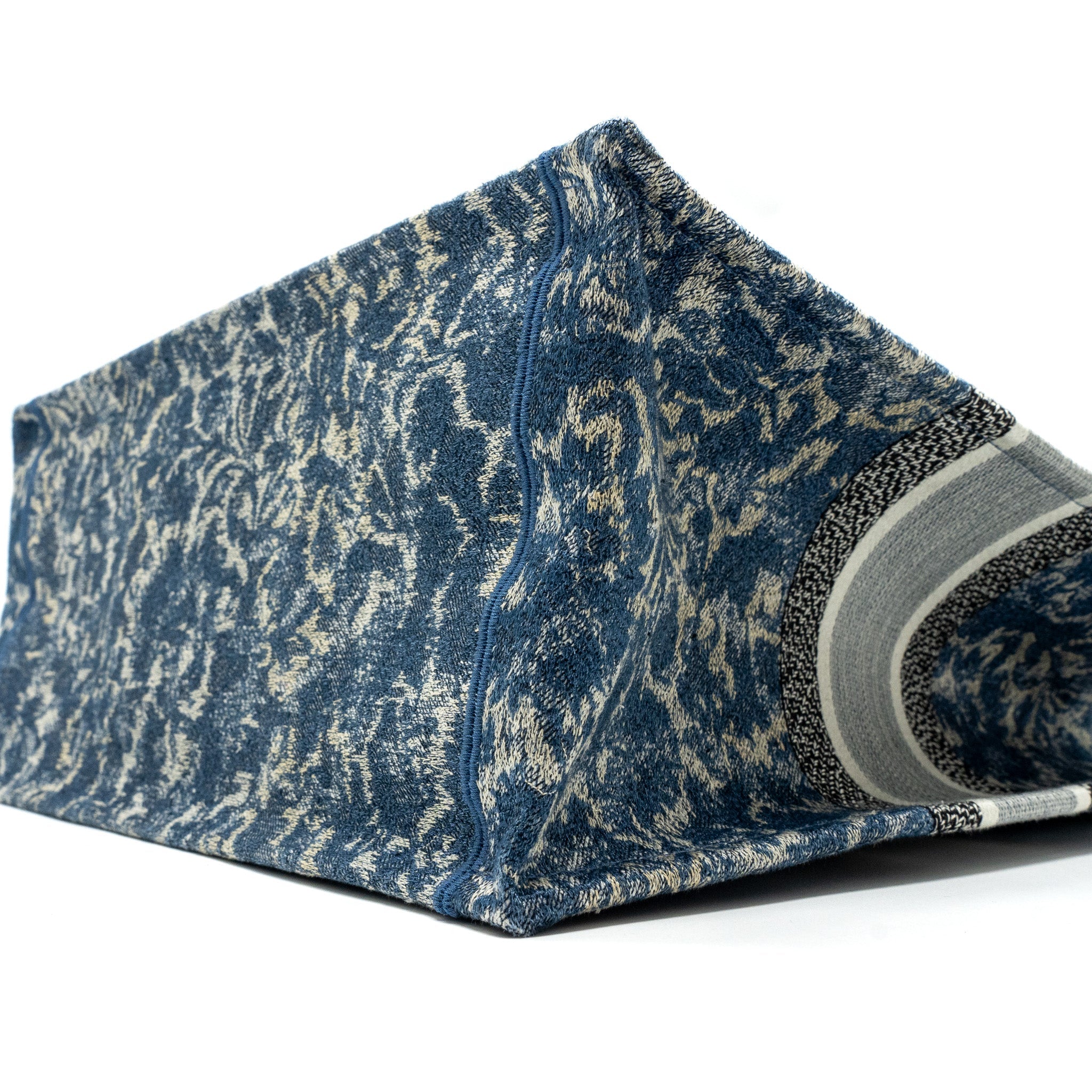DIOR LARGE BOOK TOTE LIMITED PRINT CANVAS BLUE/ GREY/ MULTICOLOUR
