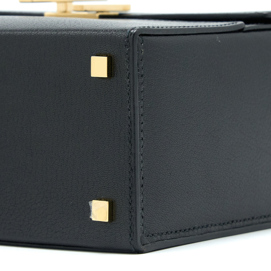 HERMES CINHETIC BAG CHEVRE CHAMKILA BLACK GHW
