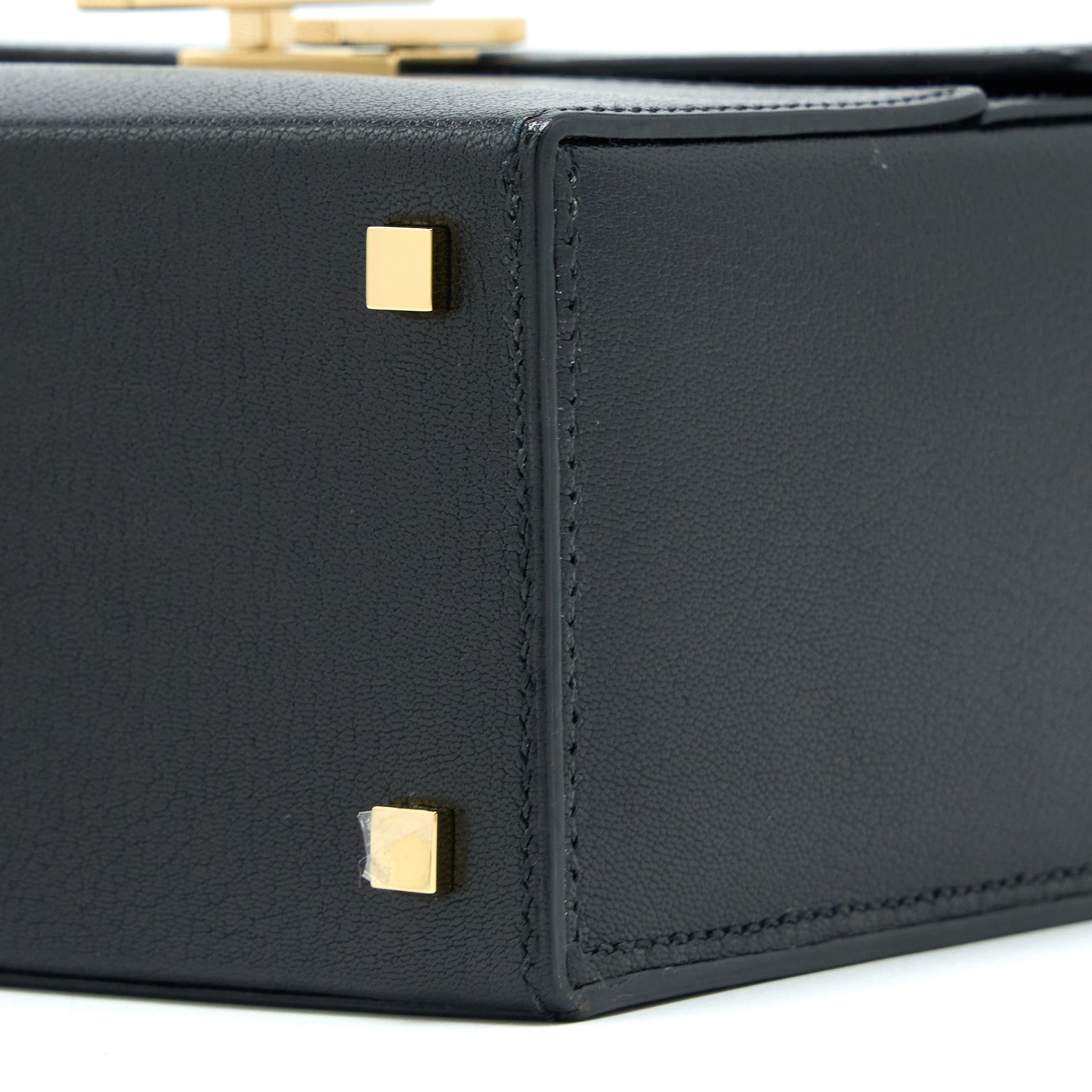 HERMES CINHETIC BAG CHEVRE CHAMKILA BLACK GHW