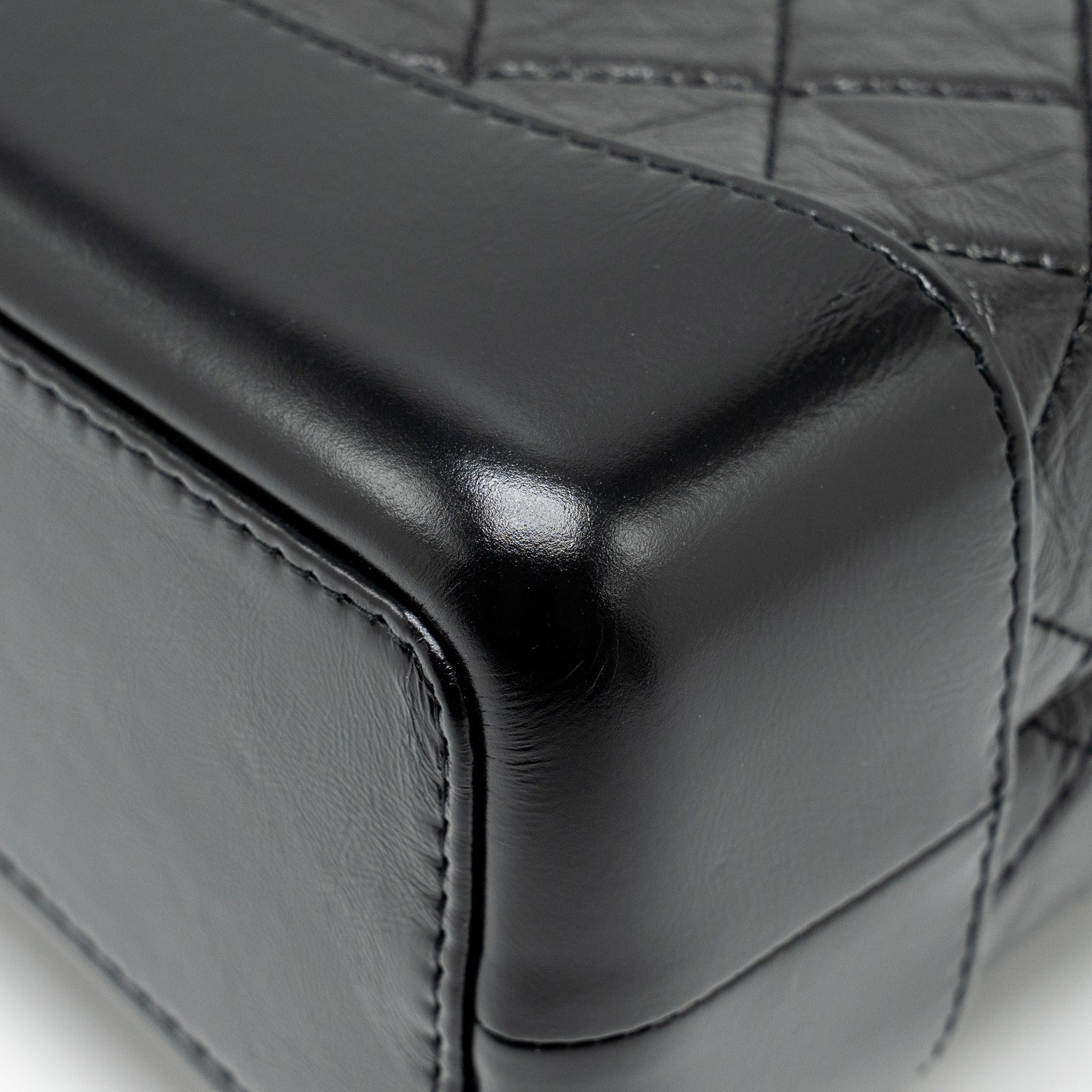 CHANEL SMALL GABRIELLE BACKPACK AGED CALFSKIN BLACK MULTICOLOUR COLOUR HARDWARE (MICROCHIP)