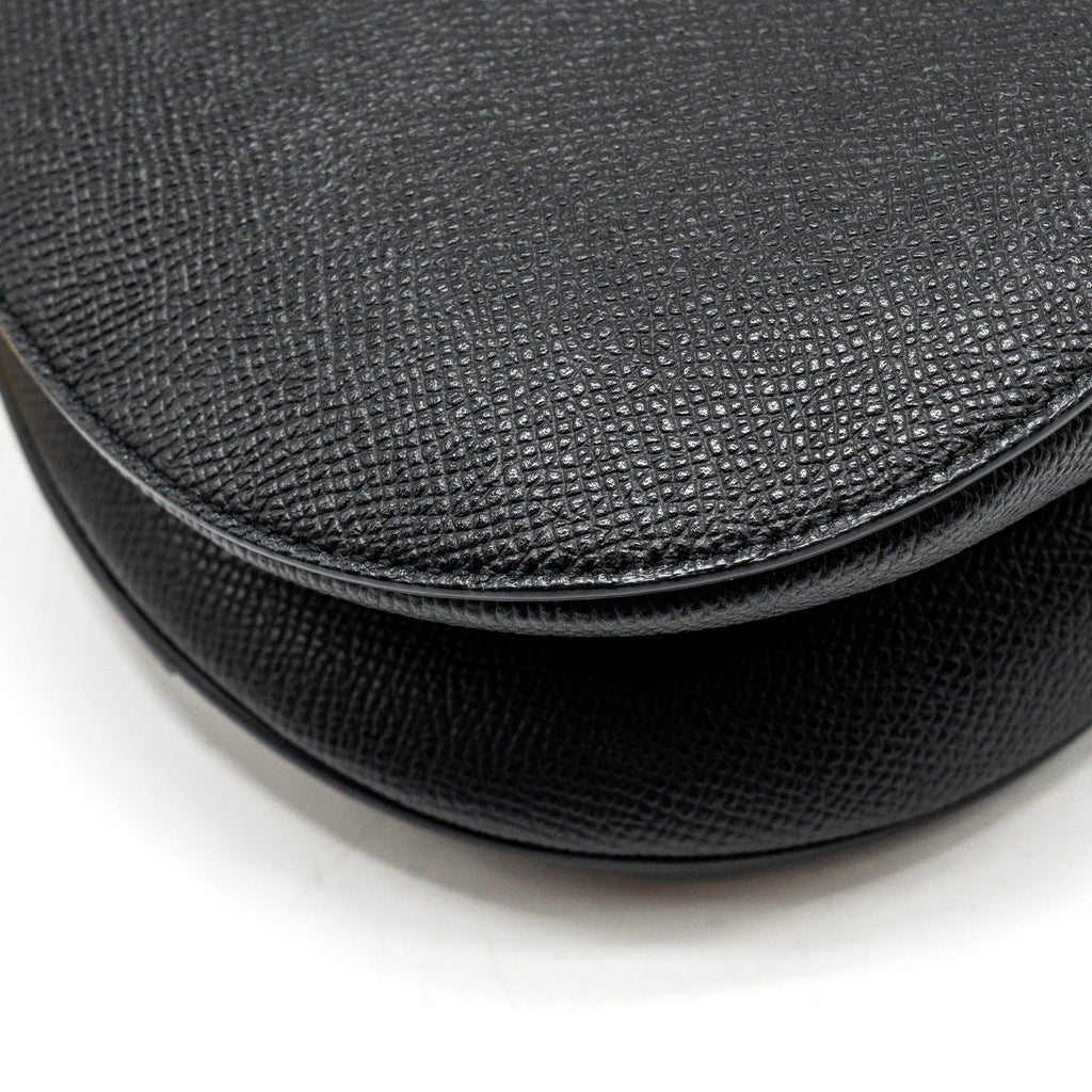 DIOR MEDIUM SADDLE GRAINED CALFSKIN BLACK GHW