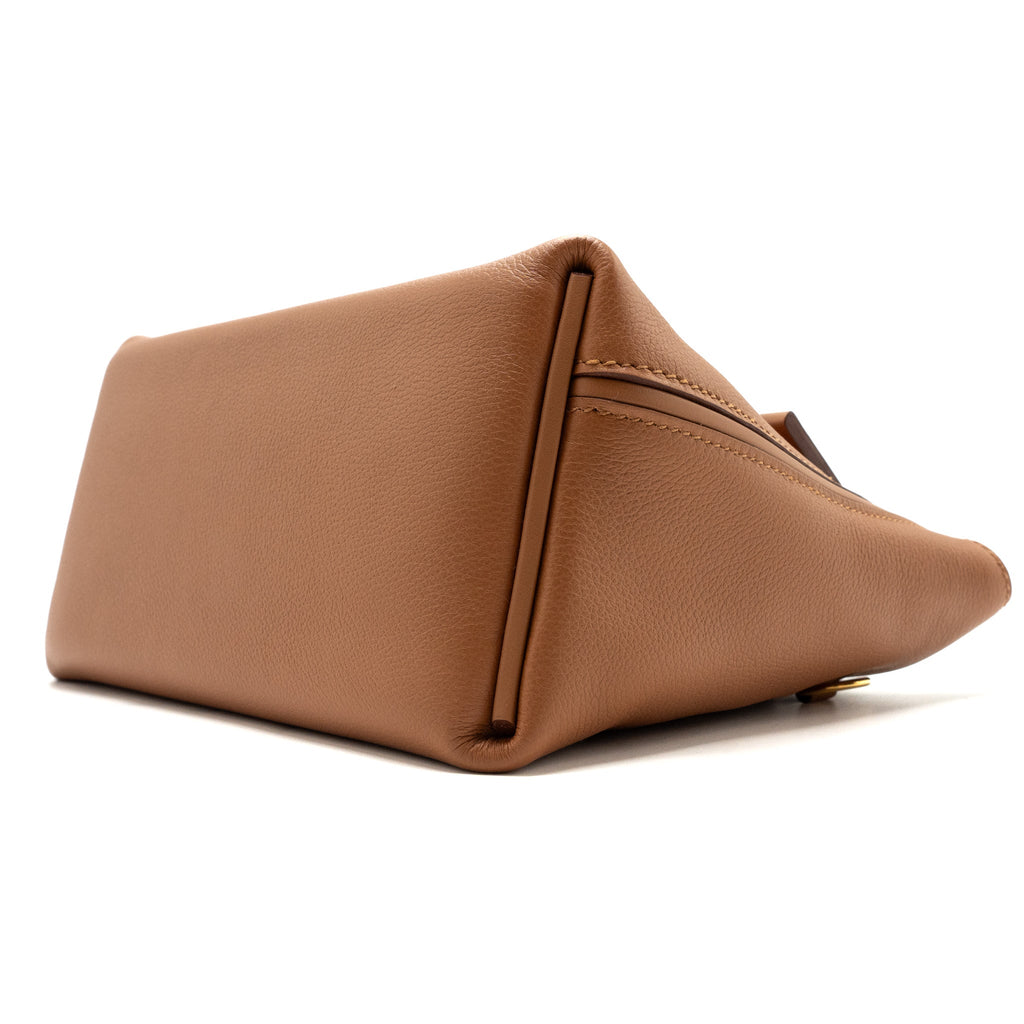 HERMES MINI 24/24 2424-21 BAG EVERCOLOR/ SWIFT GOLD GHW