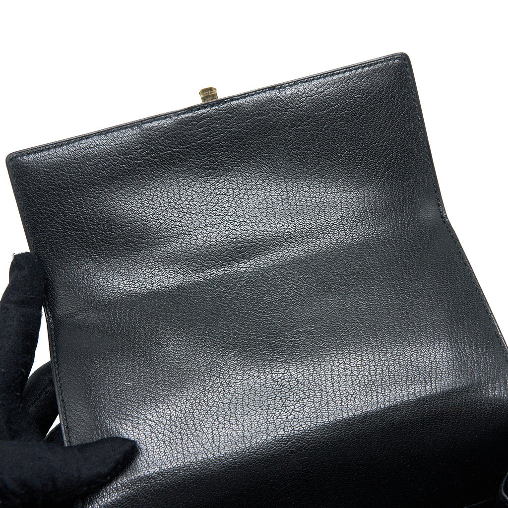 HERMES CINHETIC BAG CHEVRE CHAMKILA BLACK GHW