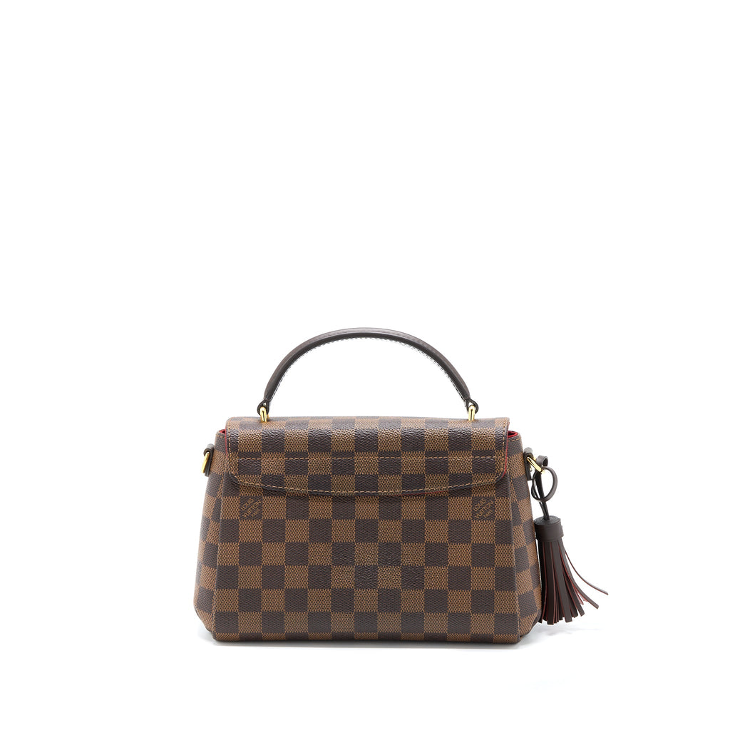 LOUIS VUITTON CROISETTE DAMIER EBENE CANVAS GHW