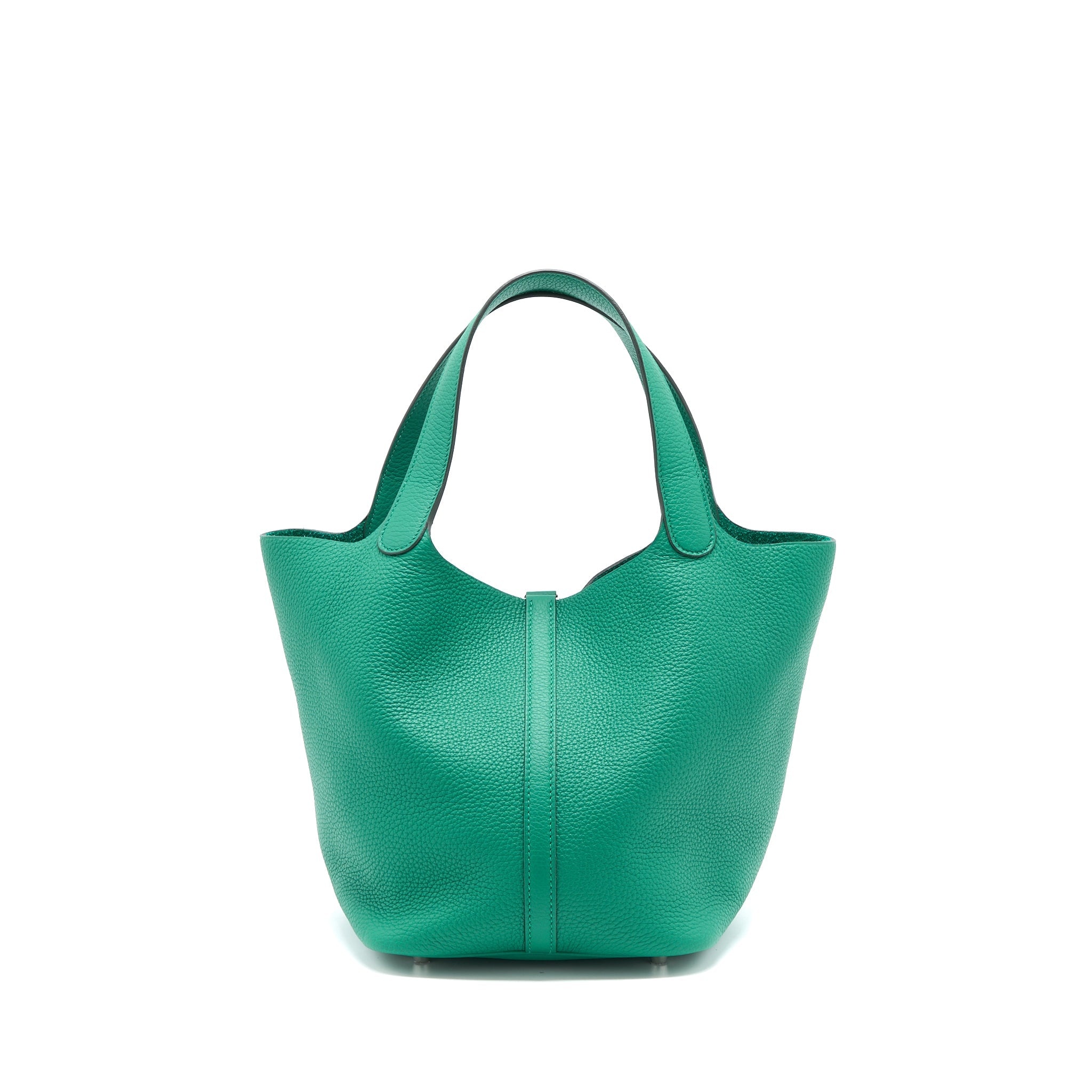 HERMES PICOTIN 22 LOCK BAG CLEMENCE U4 VERT VERTIGO SHW