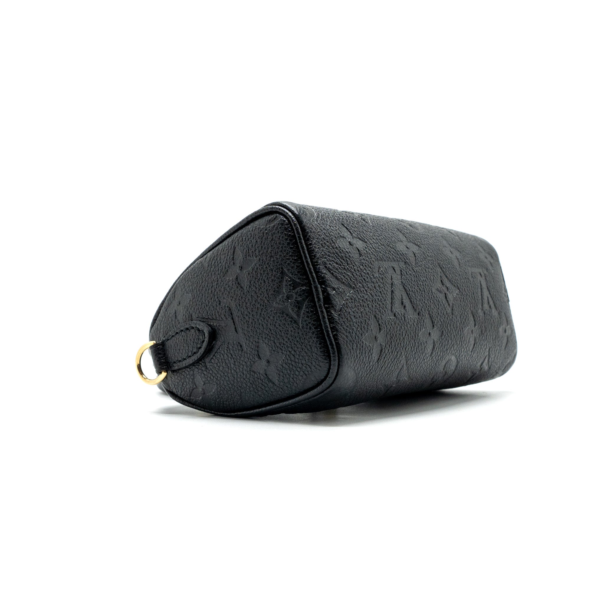 LOUIS VUITTON NANO SPEEDY MONOGRAM EMPREINTE BLACK GHW(NEW VERSION)