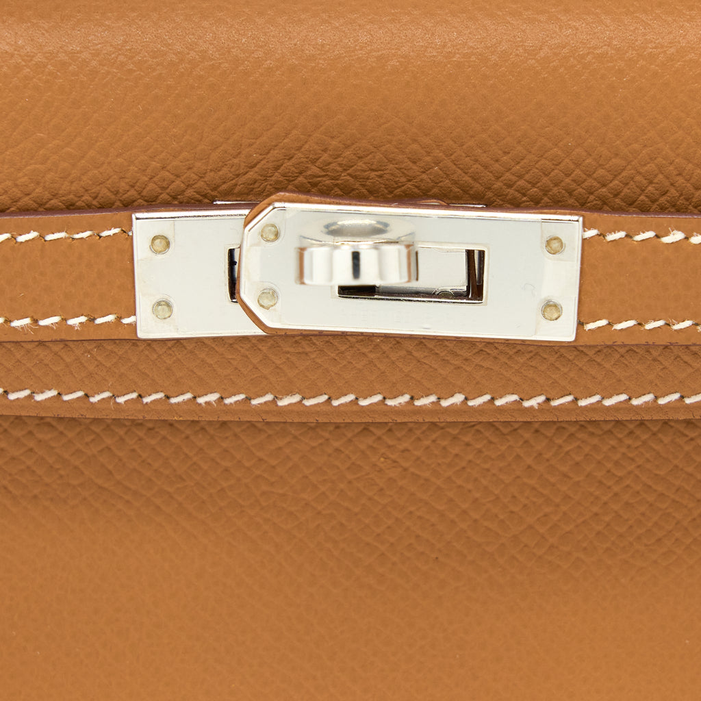 HERMES MINI KELLY EPSOM GOLD SHW