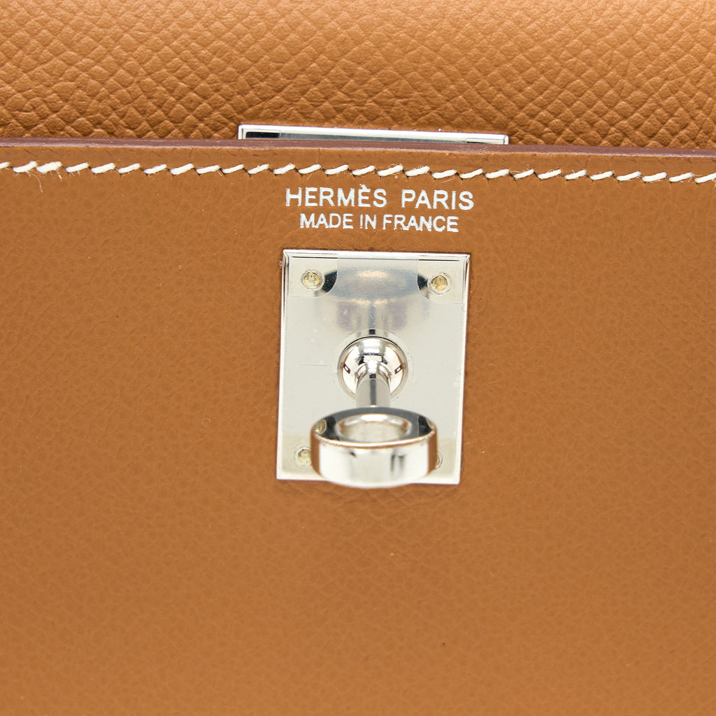 HERMES MINI KELLY EPSOM GOLD SHW