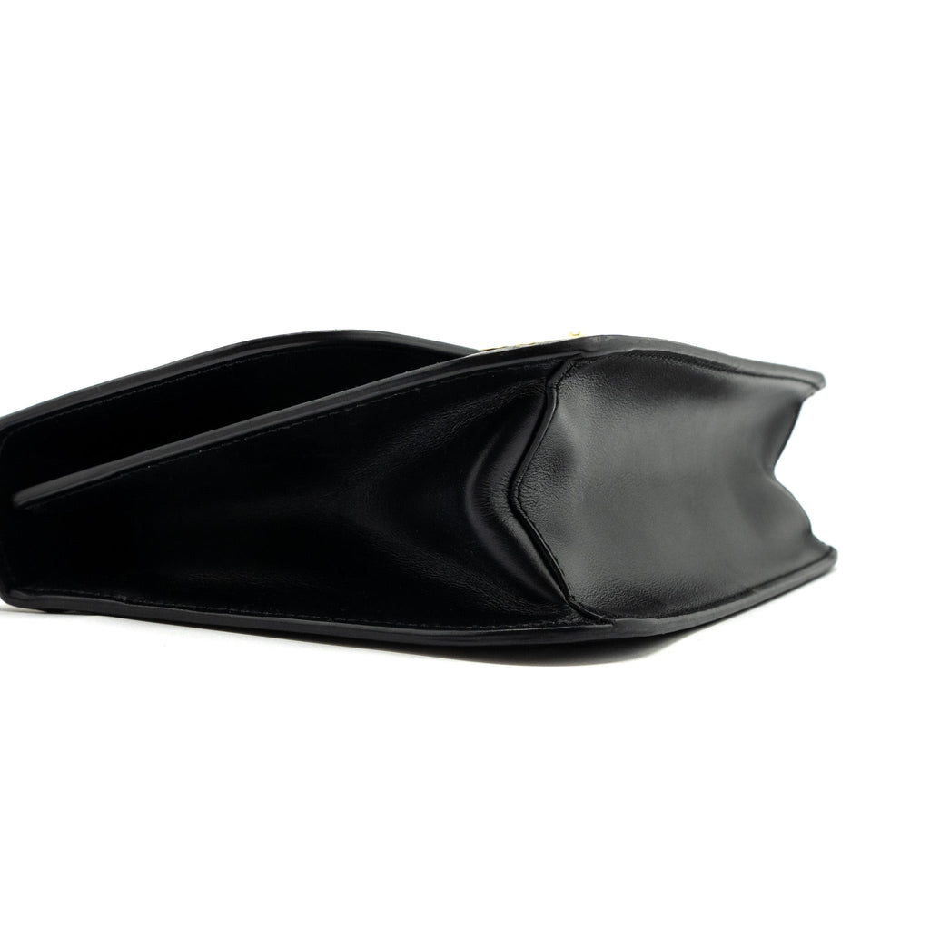 PRADA PATTINA IN PELLE CALFSKIN BLACK GHW
