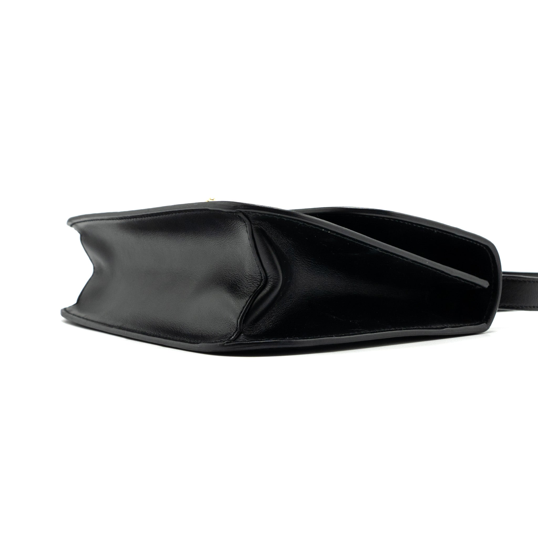 PRADA PATTINA IN PELLE CALFSKIN BLACK GHW