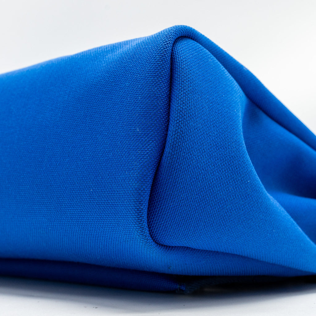 HERMES HERBAG 31 ZIP BAG CANVAS / HUNTER BLUE BILL / BLUE SAPHIR SHW