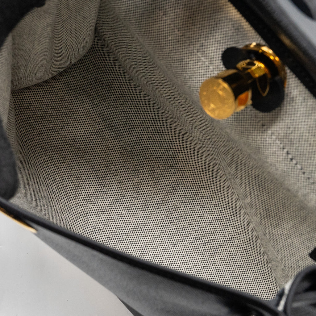 HERMES HERBAG 31 WITH BERLINE CANVAS AND HUNTER IN BLACK GHW