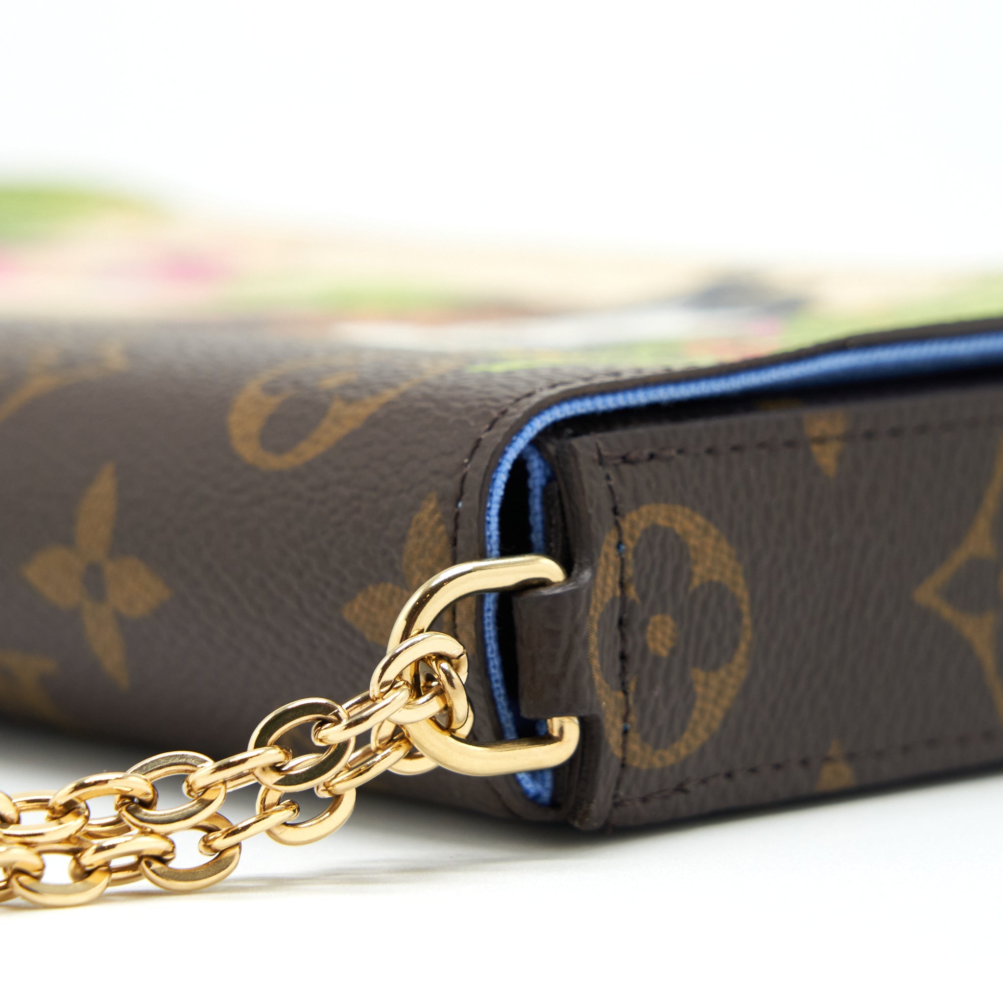 LOUIS VUITTON FELICIE POCHETTE LIMITED EDITION MONOGRAM CANVAS GHW