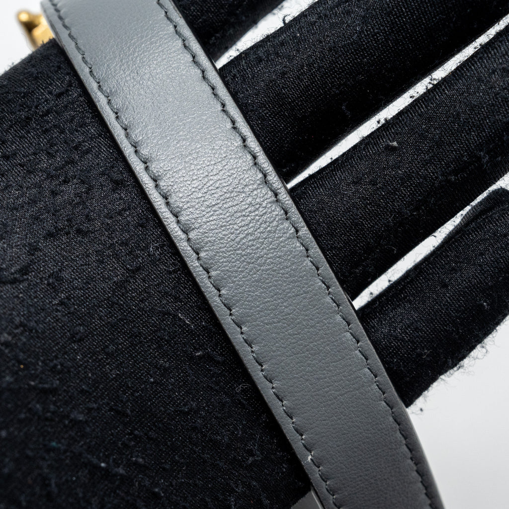 DIOR SADDLE BAG TOILE DE JOUY CANVAS / LEATHER GREY GHW
