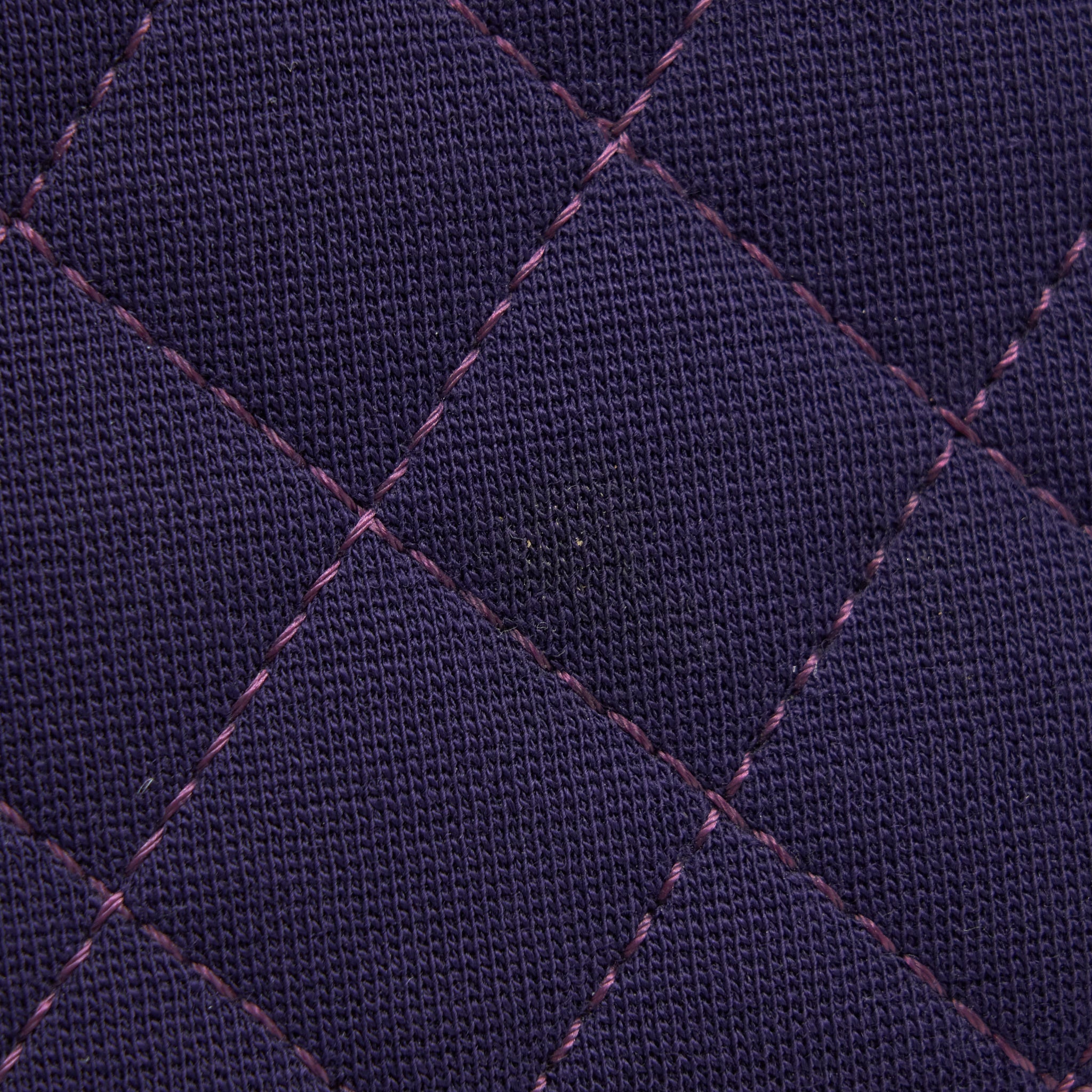 CHANEL 2.55 REISSUE 226 DOUBLE FLAP BAG FABRIC PURPLE RUTHENIUM SLIVER HARDWARE