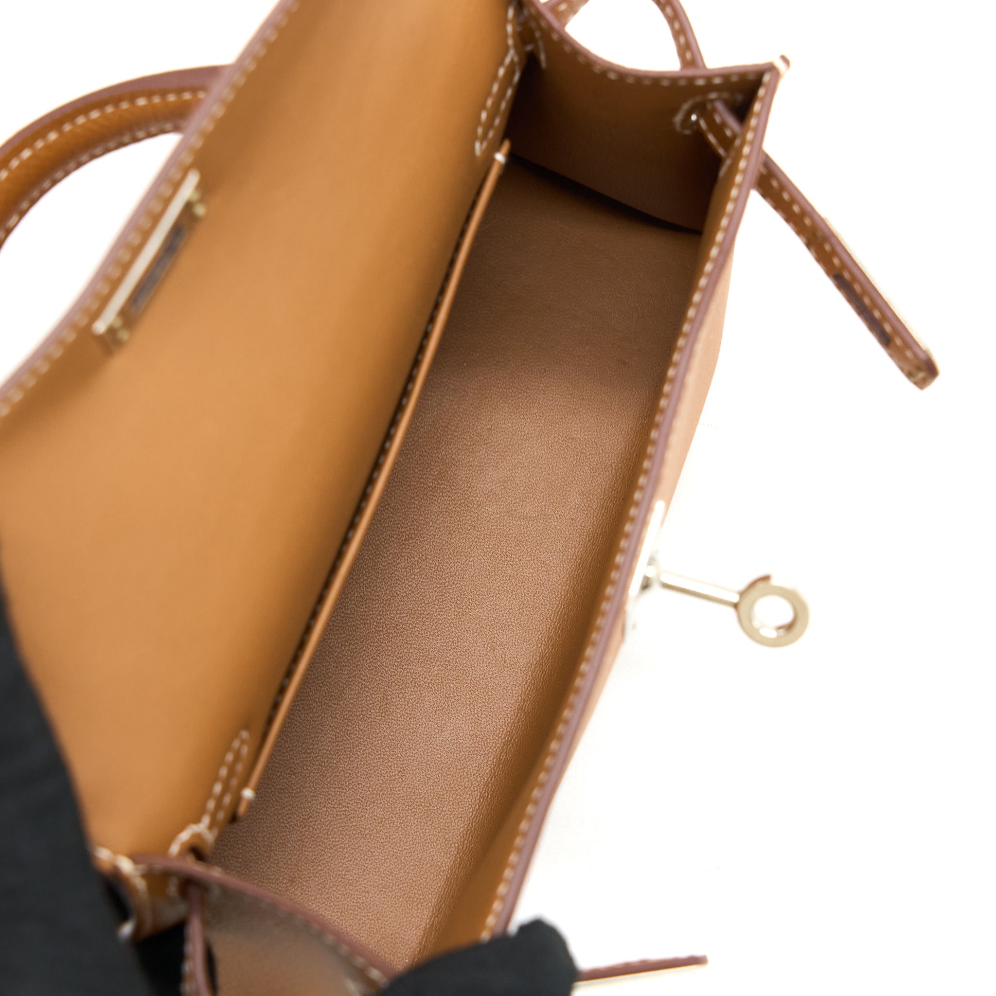 HERMES MINI KELLY EPSOM GOLD SHW