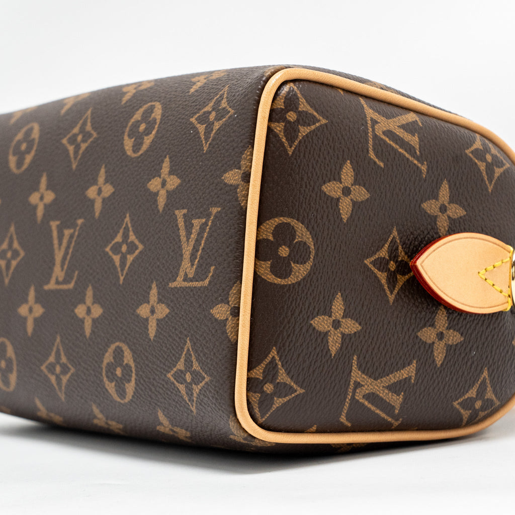 LOUIS VUITTON SPEEDY BANDOULIERE 20 MONOGRAM  CANVAS BLACK STRAP GHW