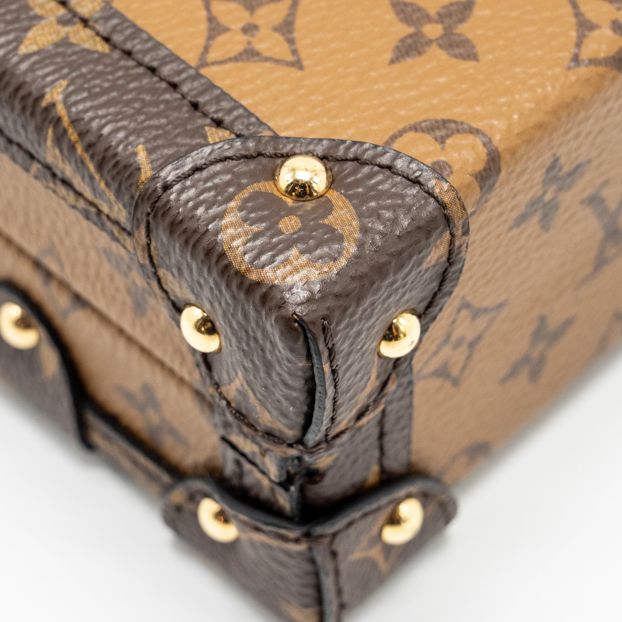 LOUIS VUITTON PETITE MALLE MONOGRAM REVERSE CANVAS GHW